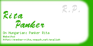 rita panker business card